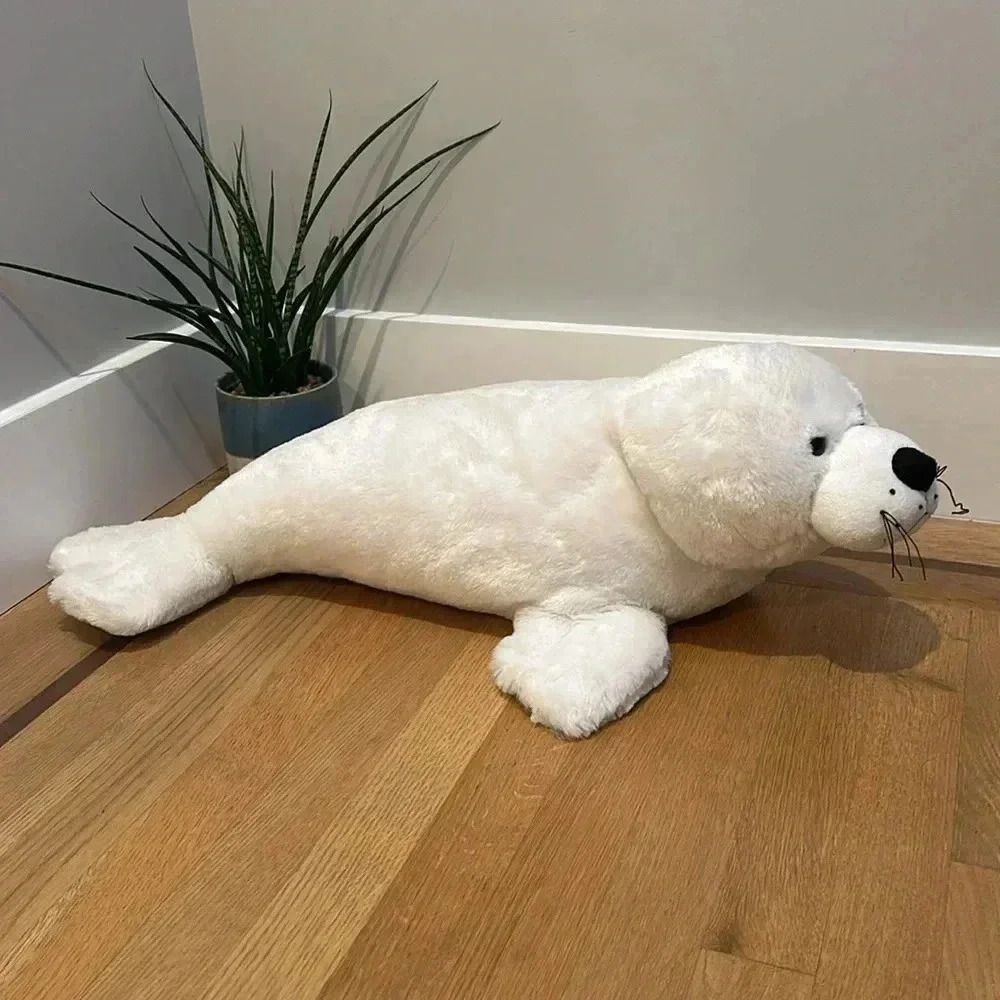 White stuffed seal. - Picture 2 of 3